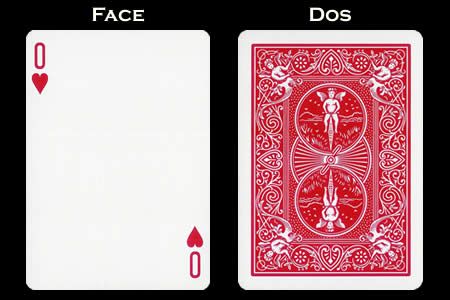Carta BICYCLE 0 de Corazones