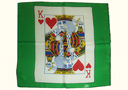 tour de magie : Pañuelo de Seda Rey de Corazones (60 x 60 cm)