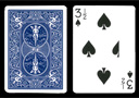 3 & 1/2 of Spades BICYCLE Card