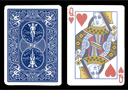 Bicycle Card Queen of Hearts effaced