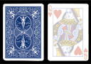 Bicycle Card Queen of Hearts very effaced