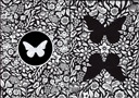 Limited Edition Butterfly Playing Cards (Black and White)