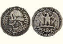 tour de magie : Washington Skull Head Coin