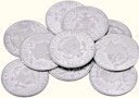 tour de magie : Half Dollar Palming Coins - Set of 10