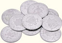 Half Dollar Palming Coins - Set of 10