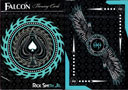 Aqua Falcon Throwing Cards