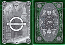 London Diffractor Emerald Playing Cards