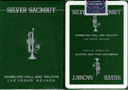Silver Sackbut Playing Cards (Green)