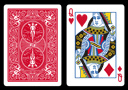 Heart Red Queen Double Index BICYCLE Card