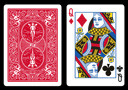 tour de magie : Double Index BICYCLE Card Queen of Diamond/Queen of Club