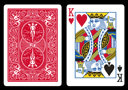 tour de magie : Double Index BICYCLE Card King of heart/King of spades