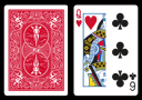 BICYCLE card with double value (Queen of Heart / 6 Club)