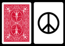 tour de magie : Bicycle Unit Card Peace and Love