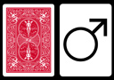 article de magie Carte Bicycle Symbole Homme