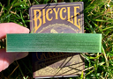 Bicycle Grasshopper Dark (Olive) Gilded Playing Cards