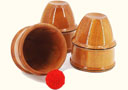 Wooden Cups and Balls (with 4 balls)