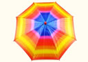 Multicolor appearing umbrella
