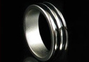 tour de magie : Magnetic Engraved PK Ring -18mm(Double Black Ring)