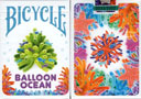 tour de magie : Bicycle Balloon Stripper (Ocean) Playing Cards