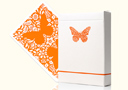 Butterfly Worker Marked Playing Cards (Orange)