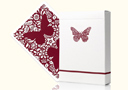 Butterfly Worker Marked Playing Cards (Red)