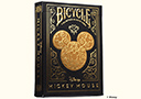 article de magie Jeu Bicycle Mickey Mouse (Black and Gold)