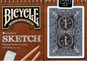 tour de magie : Jeu Bicycle Sketch Gilded