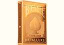 tour de magie : Bicycle Metalluxe Orange Playing Cards