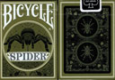 Bicycle Spider (Green) Playing Cards - GILDED