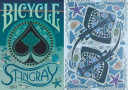 tour de magie : Gilded Bicycle Stingray (Teal) Playing Cards