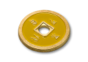 tour de magie : Moneda china negra/amarilla (1 dólar de diámetro)