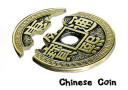article de magie Pièce Croquée Chinoise Kangxi (Diam. 1 dollar)