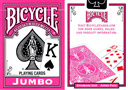 tour de magie : Bicycle Jumbo Index Playing Cards (Pink)