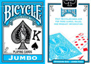article de magie Jeu Bicycle Jumbo Index (Bleu Ciel)