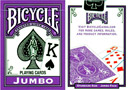 Bicycle Jumbo Index Playing Cards (Purple)
