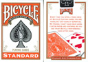 Orange Back BICYCLE Deck