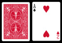 Double Index BICYLCE Card - 2 of Hearts/Ace of Spades