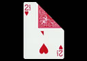 2 and 1/2 of Hearts BICYCLE Card