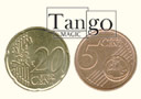 article de magie Copper and Brass 20cts d'Euro