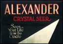 article de magie Carte postale vintage Alexander Crystal Seer'