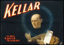 article de magie Carte postale vintage 'Kellar Self decapitation'