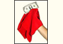 Handkerchief vanishing bill - red