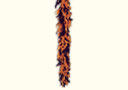 Bicolor feather boa - orange & black