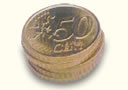 Stack Of Coins 50 cts d'Euro