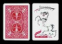 article de magie Carte Bicycle joker squelette