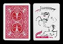 Carta BICYCLE Joker esqueleto con As de Trébol