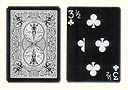 3 & 1/2 of Clubs Tiger BICYCLE Card