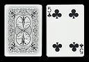 5 of Clubs with 1 Clubs missing BICYCLE Ghost Card