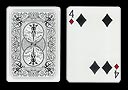 4 of Spades with 2 spots together BICYCLE Ghost