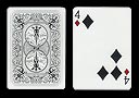 4 of Spades with 3 spots together BICYCLE Ghost